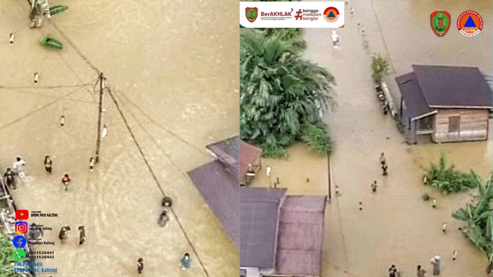 Kondisi Banjir Yang Melanda Kec. Tewah Kab.gunung Mas