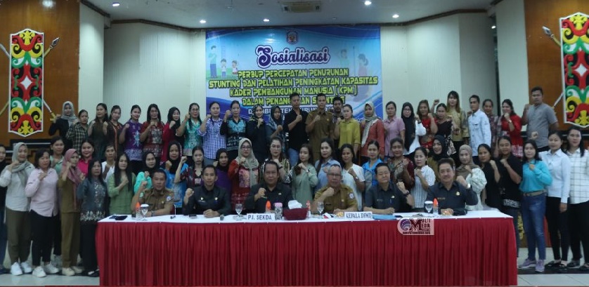 Kegiatan Sosialisasi Perbup Percepatan Penurunan Stunting Dan Pelatihan Peningkatan Kapasitas Kader Pembangunan Manusia