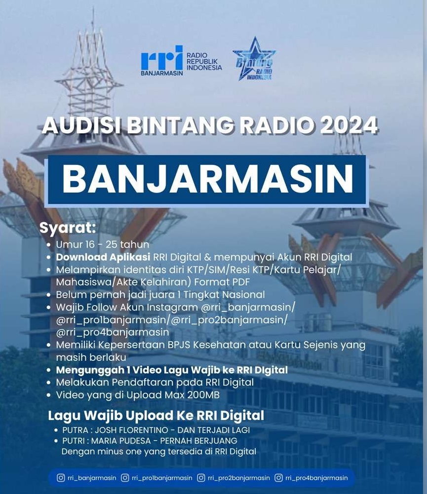 Rri Banjarmasin Festival Audisi Bintang Radio 2024