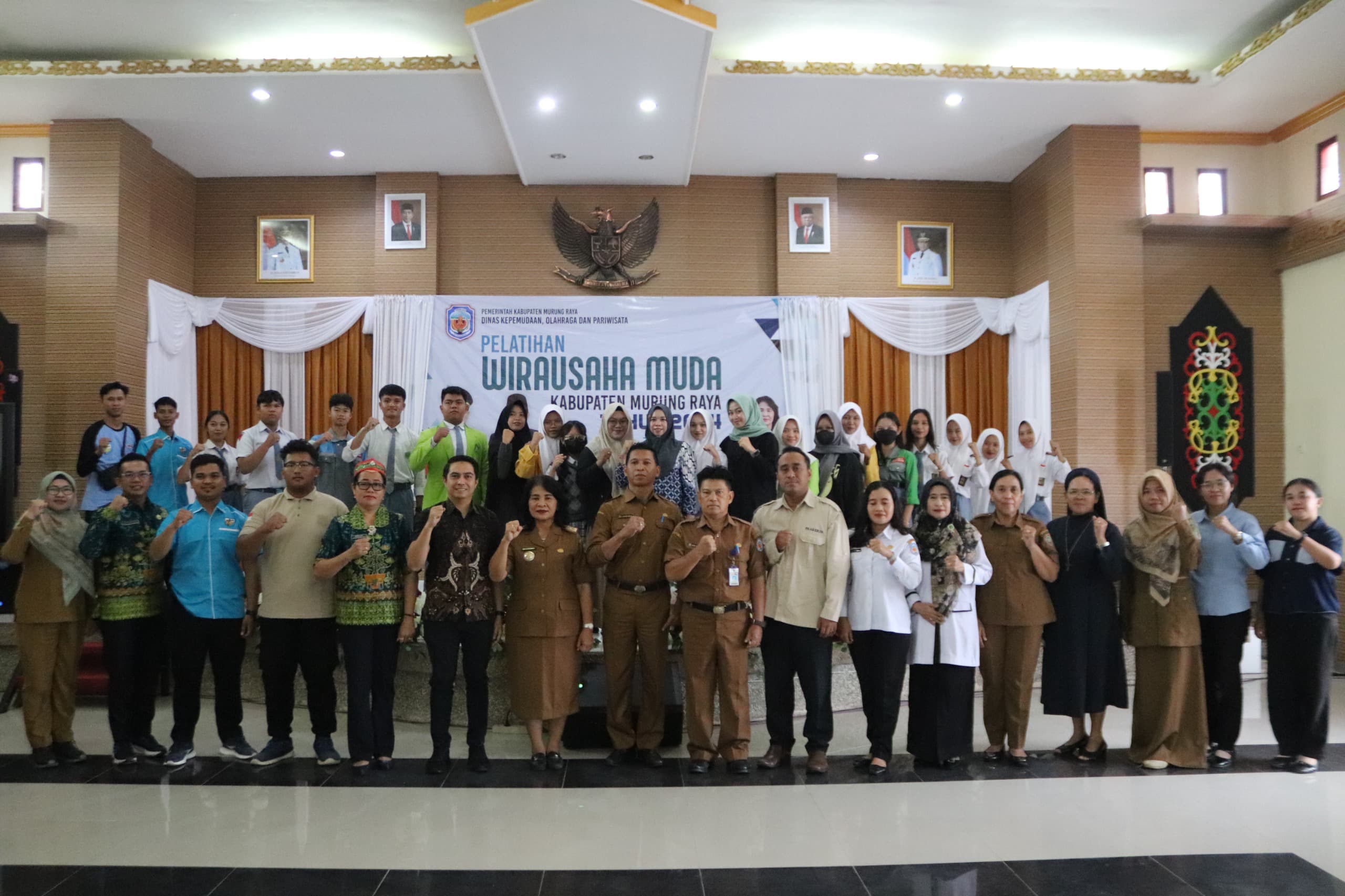 Dinas Kepemudaan, Olahraga Dan Pariwisata (dkop) Kab.mura Menggelar Pelatihan Wirausaha Muda, Di Aula Rujab Bupati Mura, Selasa,8 10 2024 (ist)