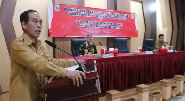 Asisten I Sekda Mura, Serampang, Membuka Fokus Group Discussion (fgd) Di Aula Kantor Bappedalitbang Mura