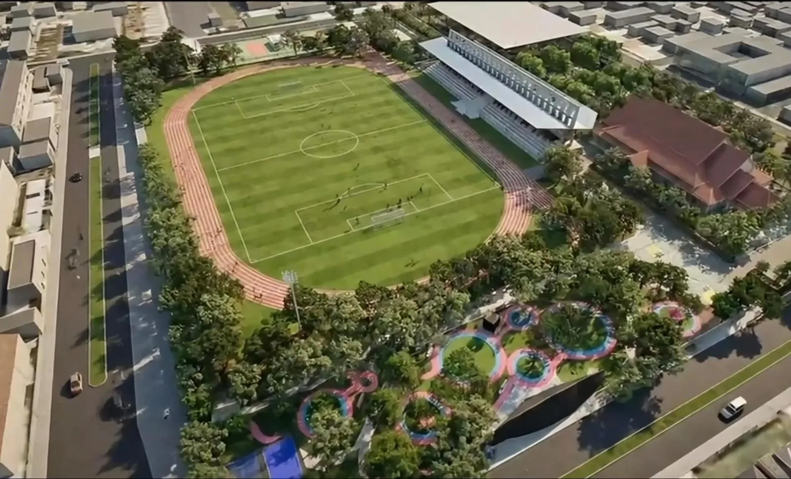 Ilustrasi Penataan Kawasan Mantikei Stadion Mantikei