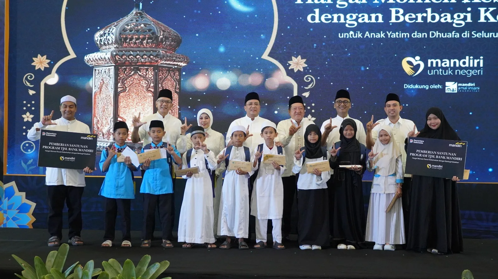 Bank Mandiri Banjarmasin Menggelar Kegiatan Buka Puasa Bersama Dan Santunan Anak Yatim Di Gedung Chandra 1