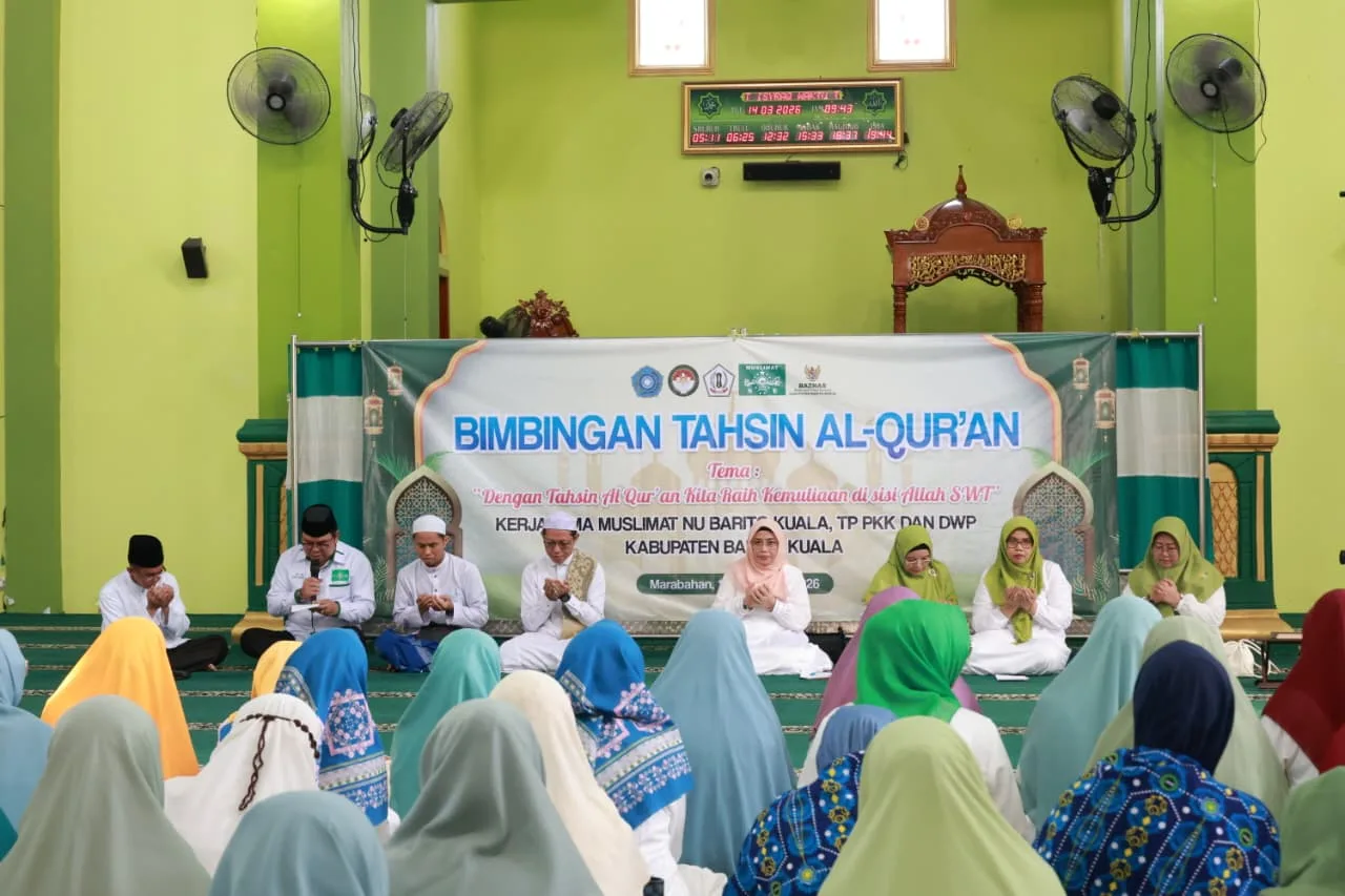 Muslimat Nu, Tp Pkk, Dan Dwp Kabupaten Barito Kuala (batola) Menyelenggarakan Kegiatan Tahsinul Qur’an