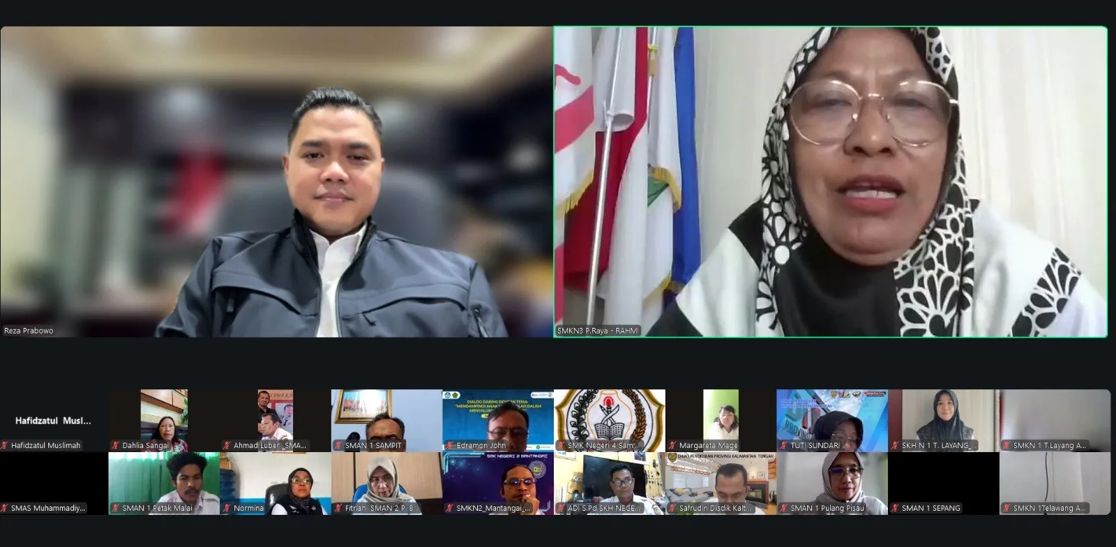 Rapat Koordinasi Bersama Seluruh Kepala Sekolah Se Kalimantan Tengah Yang Digelar Secara Daring Melalui Zoom Meeting 1