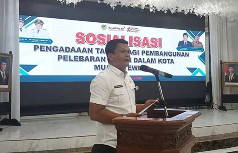 Asisten Ii Barut, Bahrum F Girsang Menggelar Sosialisasi Pengadaan Tanah Bagi Pembangunan Pelebaran Jalan Dalam Kota Muara Teweh