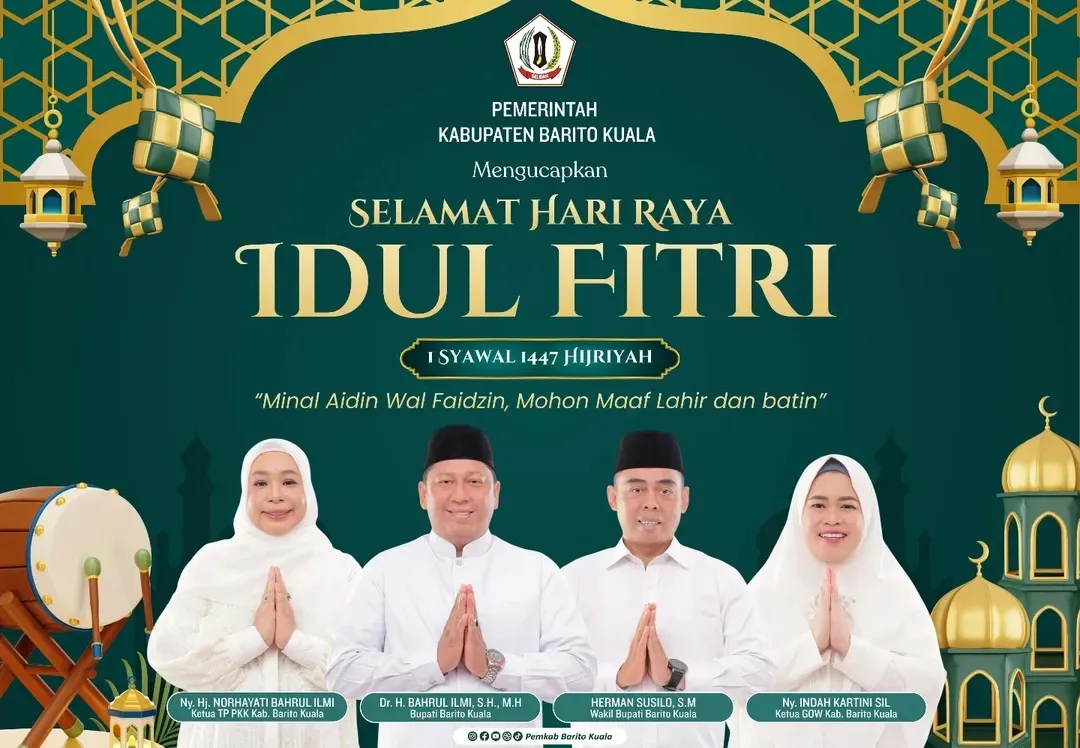 Pemerintah Kabupaten Barito Kuala Hari Raya Idul Fitri 1447 H 2026 M