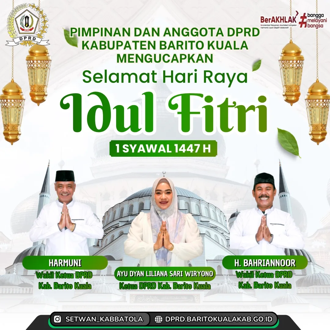 Pimpinan Dan Anggota Dprd Kabupaten Barito Kuala Idul Fitri