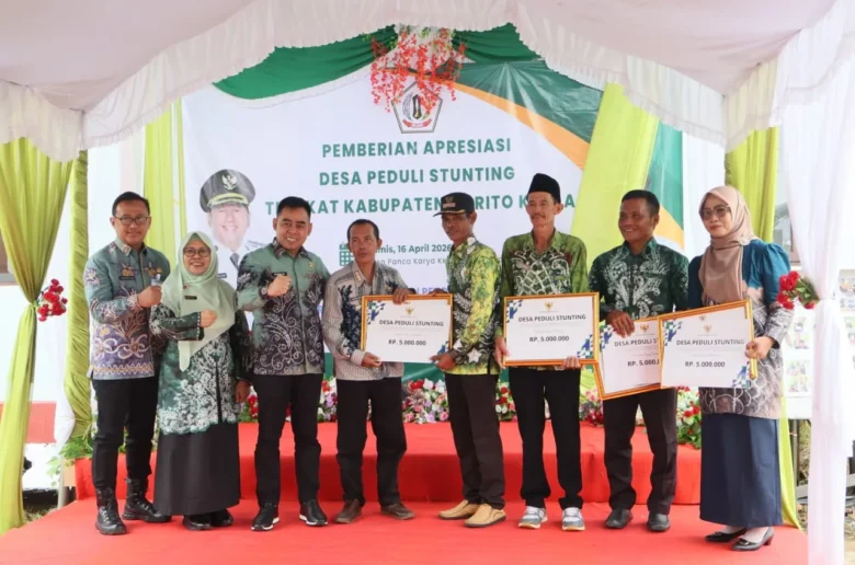 Wakil Bupati Batola Menghadiri Pemberian Apresiasi Desa Peduli Stunting Tingkat Kab. Barito Kuala