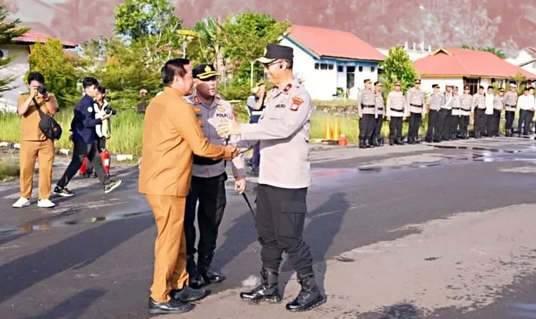 Wakil Bupati Menyambut Kedatangan Wakapolda Kalimantan Tengah, Bapak Brigjen Pol Drs. Yosi Muhamartha