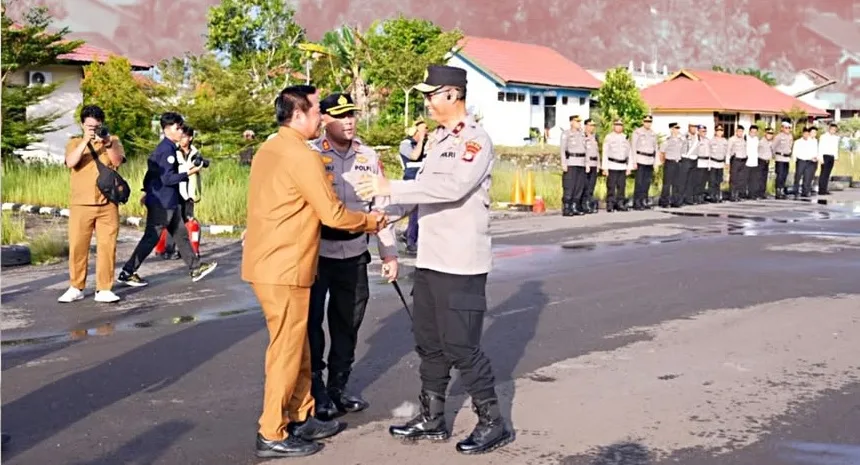 Wakil Bupati Menyambut Kedatangan Wakapolda Kalimantan Tengah, Bapak Brigjen Pol Drs. Yosi Muhamartha