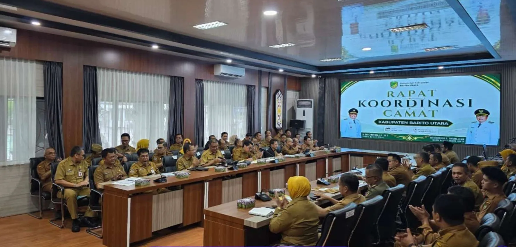 Rapat Koordinasi (rakor) Camat Se Kabupaten Barito Utara Di Ruang Rapat A Setda Kabupaten Barito Utara