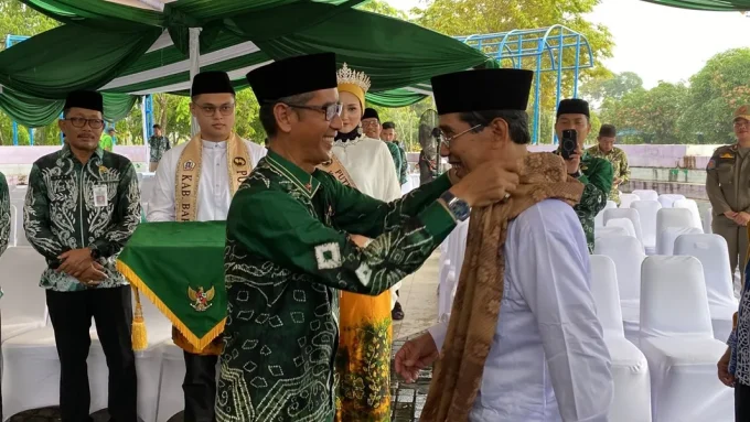 Kepala Badan Pengelolaan Keuangan Dan Aset Daerah (bpkad) Batola Fuad Syekh Mengucapkan Selamat Datang Di Bumi Ije Jela Kepada Kafilah