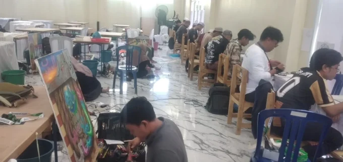 Peserta Cabang Kaligrafi Mtqn Xxxvii Tingkat Provinsi Kalsel 2026, Di Aula Sman 1 Marabahan .