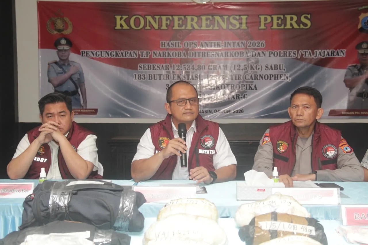 Polda Kalsel Amankan 12,5 Kg Sabu Di Wilayah Polda Kasel
