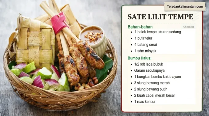 Resep Sate Lilit Tempe