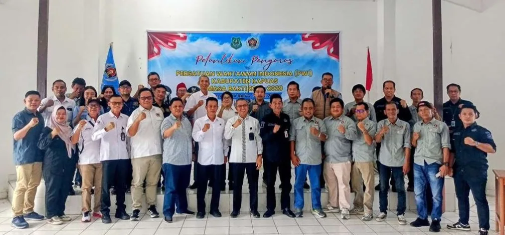 Suasana Pelantikan Pengurus Pwi Kapuas Di Aula Pwi Kalteng