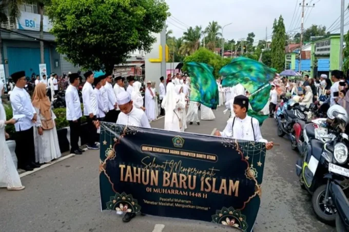Kemenag Barito Utara Gelar Pawai Ta’aruf Sambut Tahun Baru Islam 1448 Hijriah