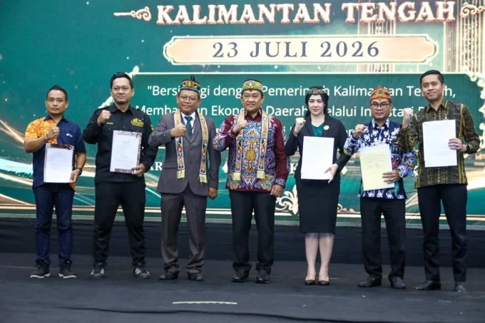 Wakil Gubernur Kalimantan Tengah H. Edy Pratowo, Menghadiri Pelantikan Pengurus Dpw Deprindo Provinsi Kalimantan Tengah Periode 2026–2029