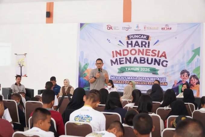 Kegiatan Ojk Dalam Kegiatan Puncak Hari Indonesia Menabung (him) 2026 Yang Digelar Di Sekolah Rakyat Palangka Raya