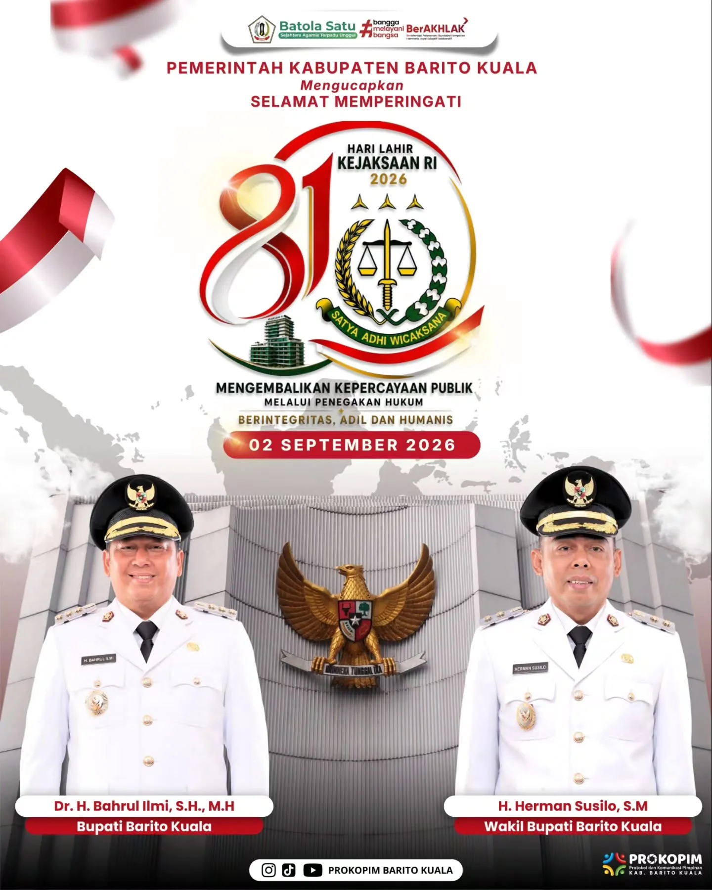 Hari Lahir Kejaksaan Ri Pemkab Batola