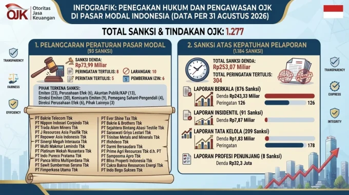 Penegakan Hukum Dan Pengawasan Ojk Di Pasar Modal Indonesia