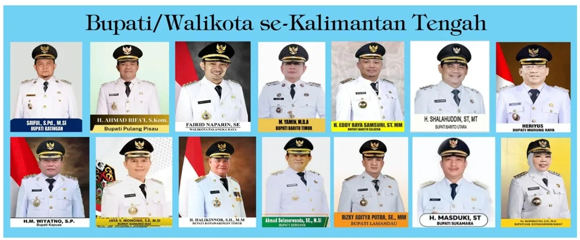 Bupati Dan Wali Kota Se Kalimantan Tengah Ok